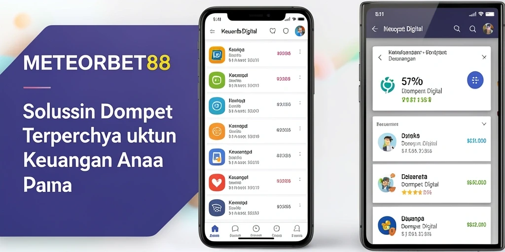 Tampilan antarmuka pengguna aplikasi METEORBET88 yang modern dan fungsional.