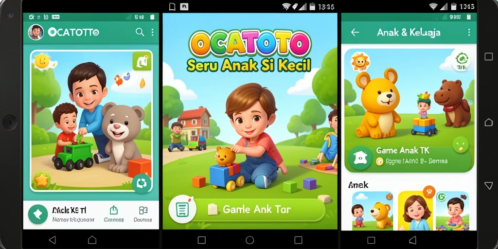 Antarmuka permainan Edukatif dan Menyenangkan untuk Anak.