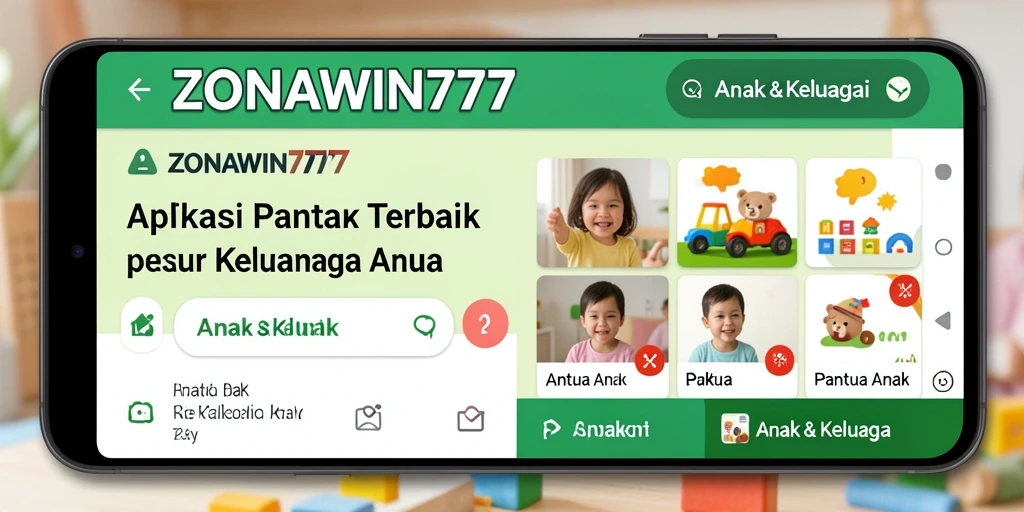 Antarmuka ZONAWIN777 menampilkan fitur Pantau Anak yang intuitif dan mudah digunakan.